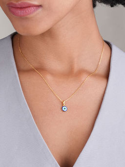 Palmonas - 925 Sterling Silver Evil Eye Timeless Waterproof & Anti Tarnish Necklace For Women