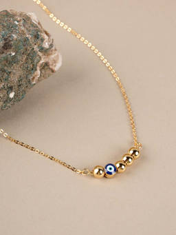 Palmonas - 925 Sterling Silver Evil Eye Harmony Waterproof & Anti Tarnish Pendant Necklace Women