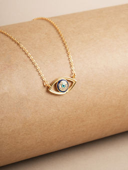Palmonas - 925 Sterling Silver Evil Eye Zenith Waterproof & Anti Tarnish Pendant Necklace For Women
