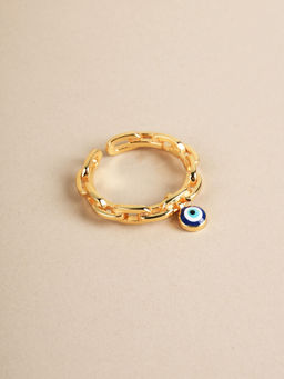 Palmonas - 925 Sterling Silver Evil Eye Charm Ring For Women -Multi-Color