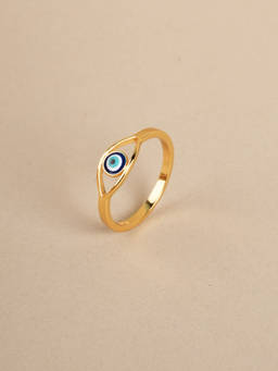 Palmonas - 925 Sterling Silver Evil Eye Zenith Waterproof & Anti-Tarnish Ring -Multi-Color