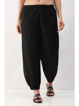 Biba - Women Black Cotton Regular Salwar