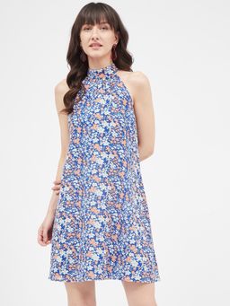 Kibo - Blue Polyester Dress