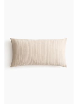 H&M - Beige Quilted Cotton Cushion Cover
