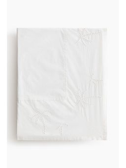 H&M - White Broderie Anglaise Tablecloth
