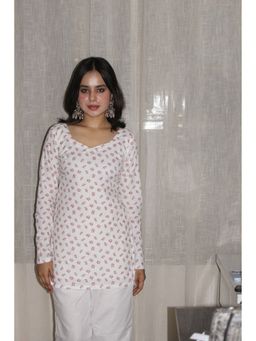 THE SAYURI - Pehar Deep Back Floral Printed Kurti