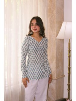 THE SAYURI - Kiva Full Sleeve Block Print Kurti