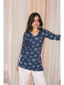 THE SAYURI - Saaqi Full Sleeve Floral Printed Kurti