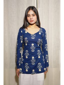 THE SAYURI - Saki Full Sleeve Floral Printed Kurti