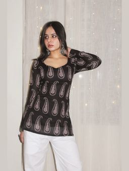 THE SAYURI - Adaa Full Sleeve Corset Kurti