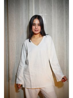 THE SAYURI - Abira Oversize Linen Kurti