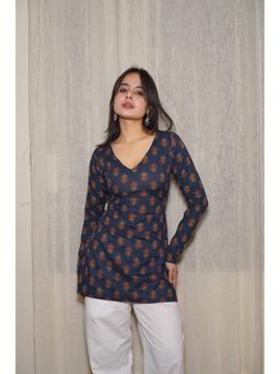 THE SAYURI - Nayika Full Sleeve Floral Printed Kurti