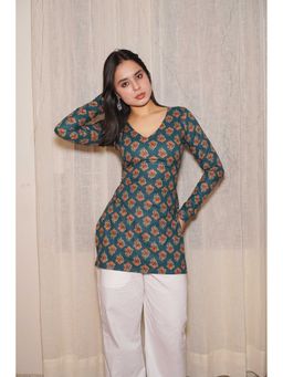 THE SAYURI - Naira Full Sleeve Corset Back Kurti