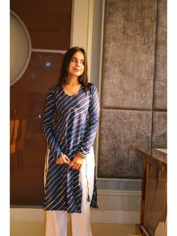 THE SAYURI - Aanya Long Stripes Printed Kurta