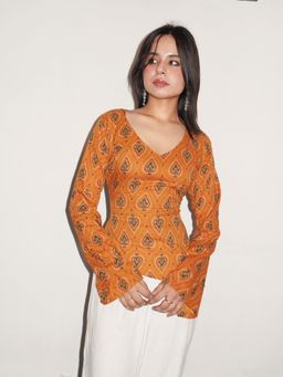 THE SAYURI - Kashni Side Bend Corset Back Kurti