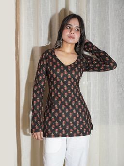 THE SAYURI - Nandni Full Sleeve Corset Kurti