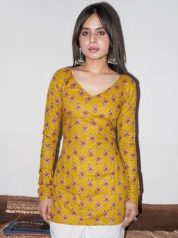 THE SAYURI - Vira Ful Sleeved Corset Back Kurti