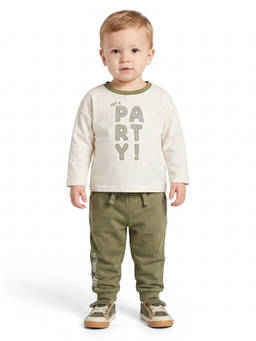 MINI KLUB - Baby Boys Slogan T-Shirt and Joggers