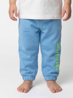 MINI KLUB - Baby Boys Blue Cotton Skate Park Slogan Joggers