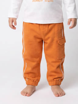 MINI KLUB - Baby Boys Mustard Cotton Cargo Joggers