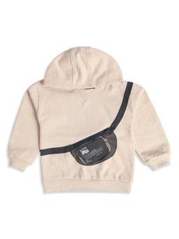 MINI KLUB - Kids Boys Beige Cotton Hoodie