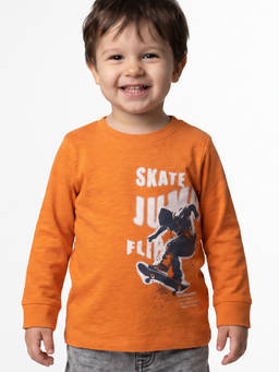 MINI KLUB - Kids Boys Orange Cotton T-Shirt