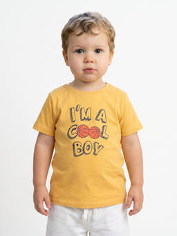 MINI KLUB - Kids Boys Yellow Cotton T-Shirt