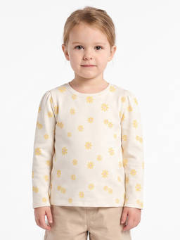 MINI KLUB - Baby Girls Cream Cotton Top