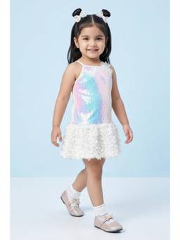 TINY GIRL - Tressel Sleeveless Sequin Detail Textured Dress