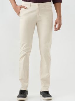 Spykar - Beige Mid Rise Trousers For Men