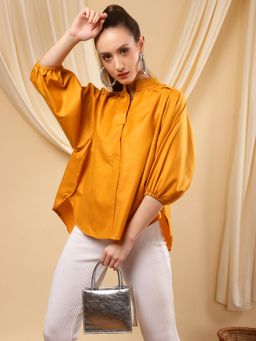 Bani Women - Mandarin Collar High Low Top