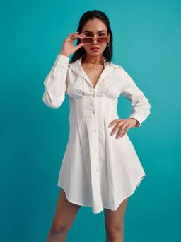The Clothing Factory - Box Pleated Shirt Dress