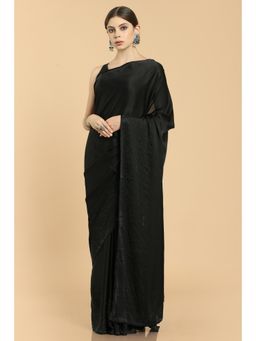 Soch - Women Black Embellished & Sequined Saree without Blouse