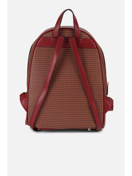 Buy Allen Solly Women Brown Printed Casual Backpack Online