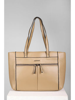 Allen Solly - Women Beige Solid Casual Handbag