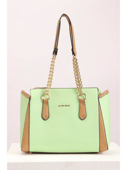Allen Solly - Women Green Self Design Casual Handbag