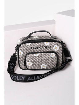 Allen Solly - Women Grey Floral Casual Sling Bag