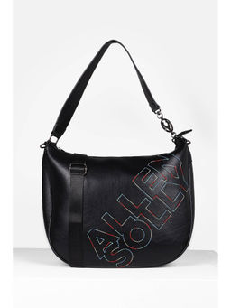 Allen Solly - Women Black Embroidered Casual Sling Bag