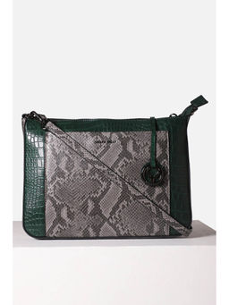 Allen Solly - Women Green Animal Print Casual Sling Bag