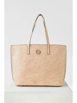 Allen Solly - Women Beige Textured Casual Handbag