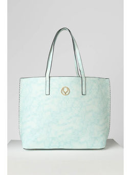 Allen Solly - Women Blue Textured Casual Handbag with Detachable Strap