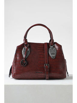 Allen Solly - Women Maroon Textured Casual Handbag