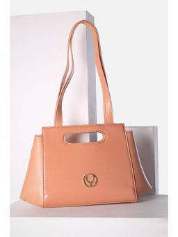 Allen Solly - Women Peach Textured Casual Handbag