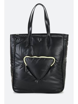 Allen Solly - Women Black Solid Casual Tote Bag