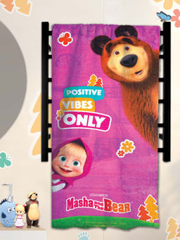 Athom Living - Masha & Bear Kids Bath Towel