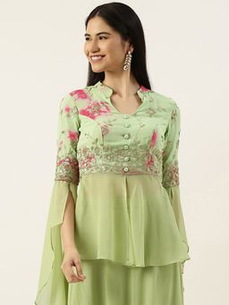 Ethnovog - Ready To Wear Multicolour Sequins Stitched Blouse