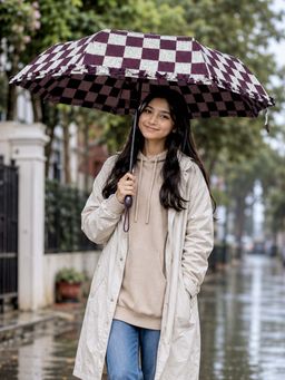 Little Surprise Box - 3 Fold Wine Checks Umbrella