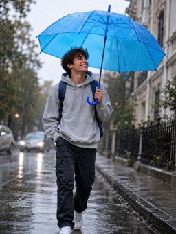 Little Surprise Box - Neon Blue Jelly Umbrella