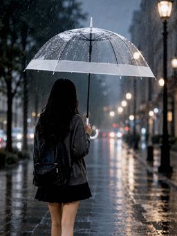 Little Surprise Box - White Border Transparent Umbrella