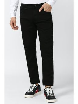 Peter England - Men Black Dark Wash Classic Jeans